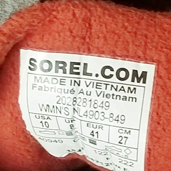 NWT Sorel Kinetic Breakthru Caribou Waterproof Sneaker Hiking Boots Sz. 10 - Picture 10 of 10